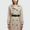 Khujo Trenchcoat - Beige -Khujo Winkel 0390494f6d0e425ba890d192f3b6b13d