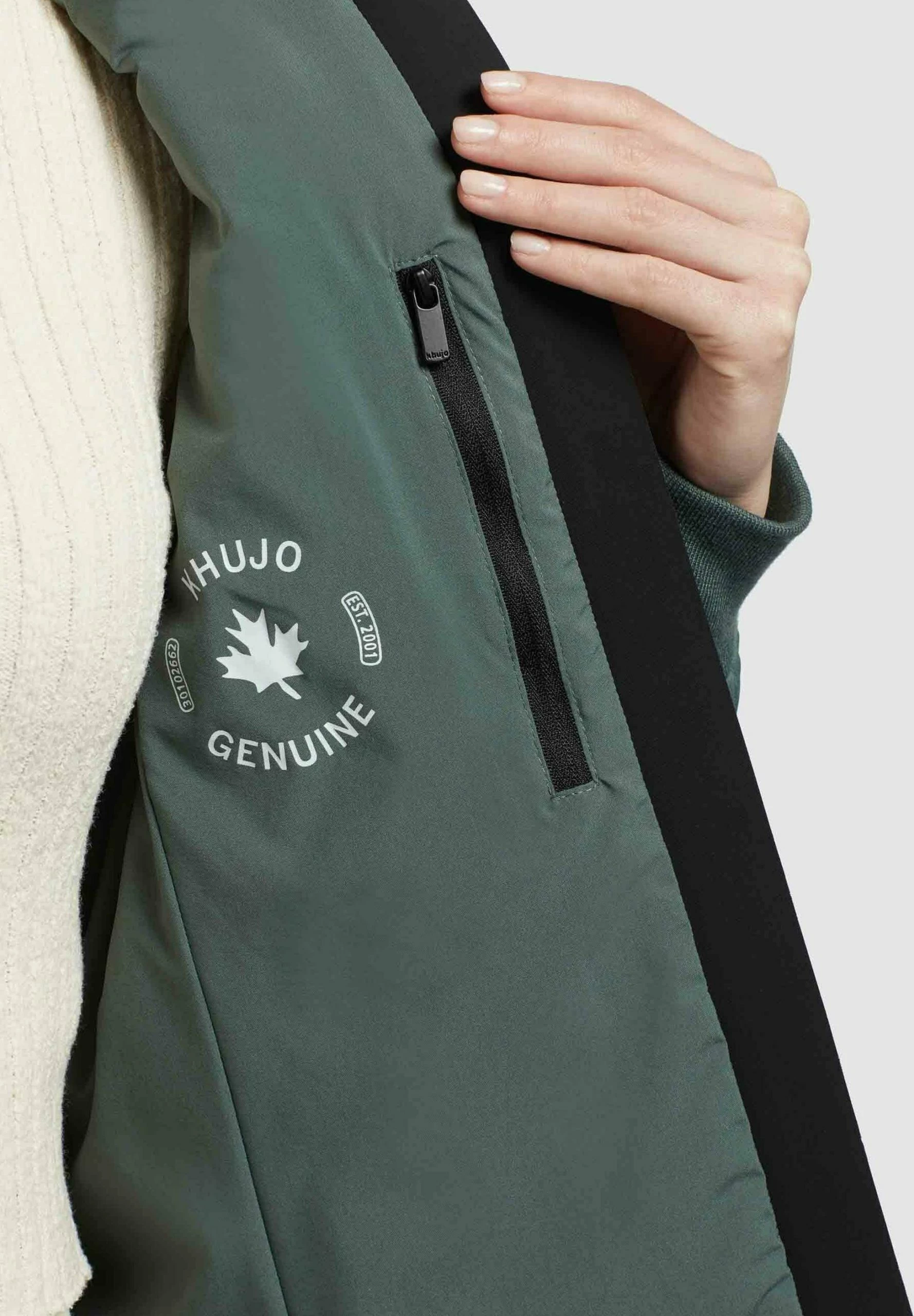 Khujo Maude Matt - Jas - Kupfergrün 8 Khujo Maude Matt - Jas - Kupfergrün - Afbeelding 6