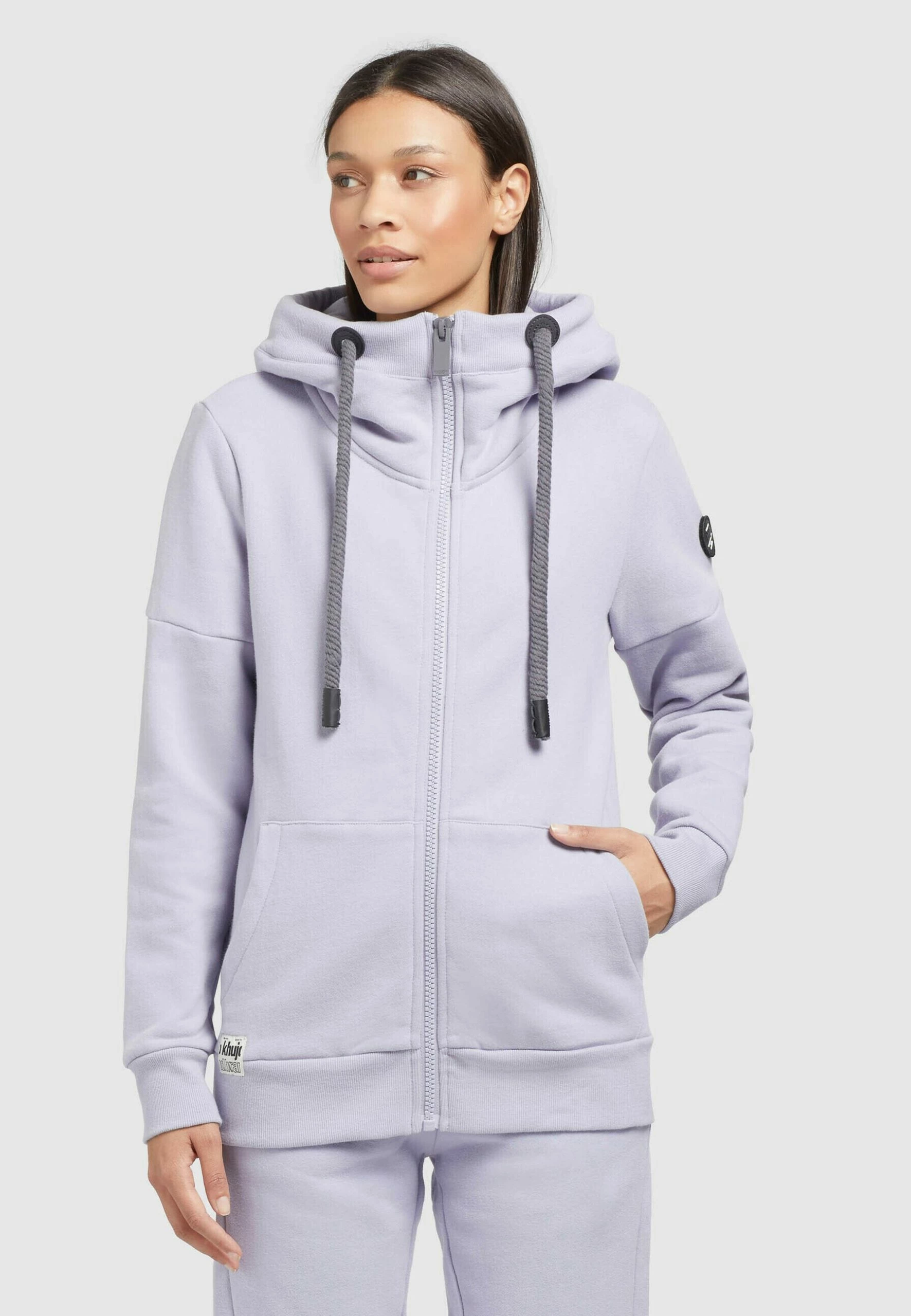 Khujo Salomea - Sweater Met Rits - Flieder 5 Khujo Salomea - Sweater Met Rits - Flieder - Afbeelding 3