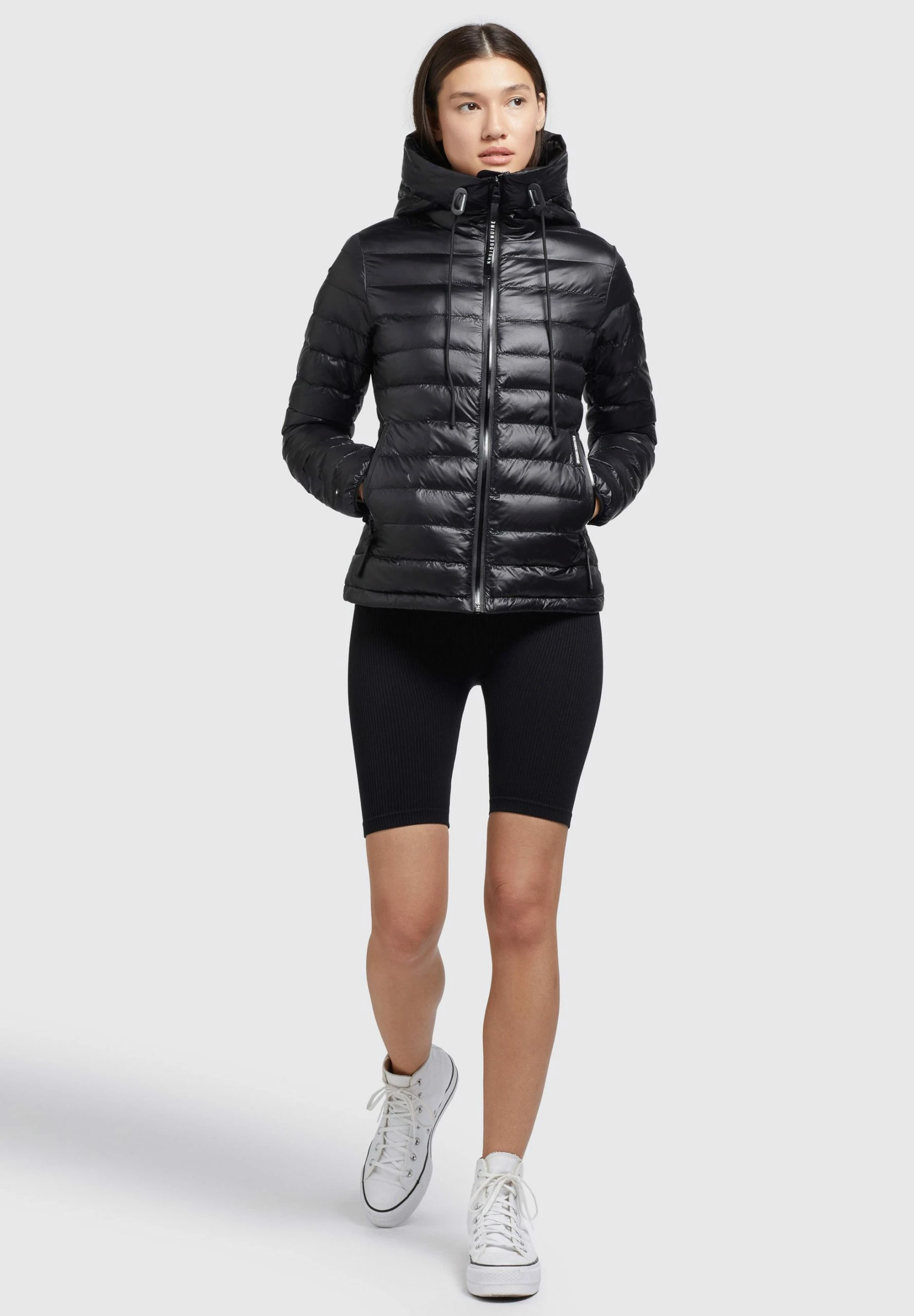 Khujo Lovina4 Shiny - Jas - Schwarz 4 Khujo Lovina4 Shiny - Jas - Schwarz - Afbeelding 2