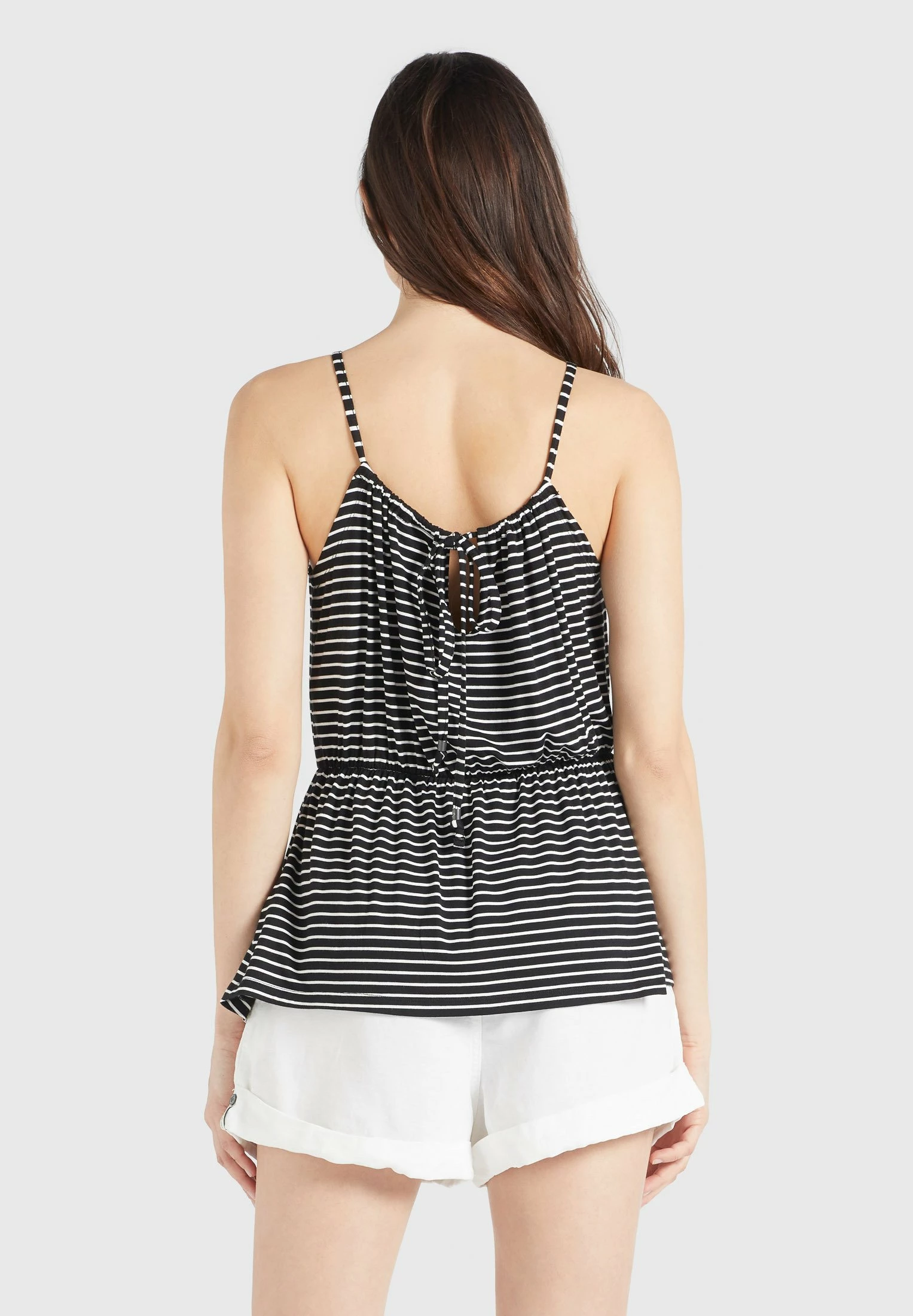 Khujo Valda - Top - Schwarz-Weiß Gestreift 5 Khujo Valda - Top - Schwarz-Weiß Gestreift - Afbeelding 3