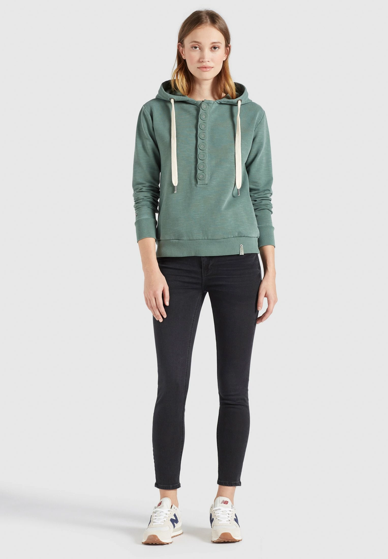 Khujo Keiki - Hoodie - Aqua Gewaschen 4 Khujo Keiki - Hoodie - Aqua Gewaschen - Afbeelding 2