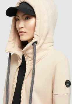 Khujo Salomea - Sweater Met Rits - Aprikot -Khujo Winkel 12be4fec35054df8b5109af329021c49