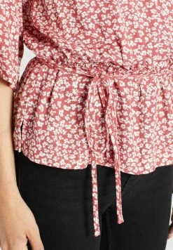 Khujo Rinalda - Blouse - Rot Weiß Geblümt -Khujo Winkel 148fc692b58348d2a0431989ef76ecd0