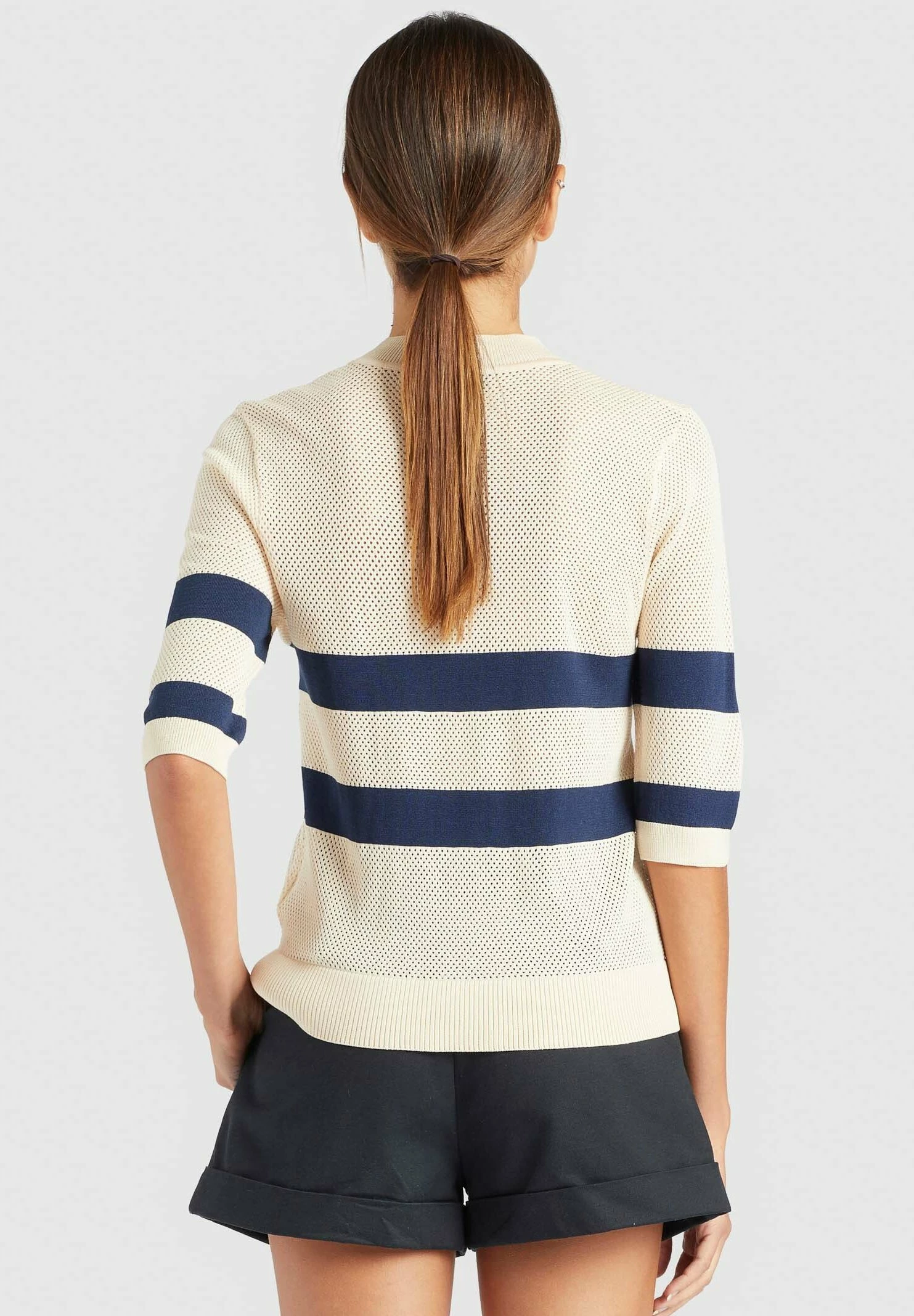 Khujo Chumane - T-Shirt Print - Sand/Dark Blue 5 Khujo Chumane - T-Shirt Print - Sand/Dark Blue - Afbeelding 3