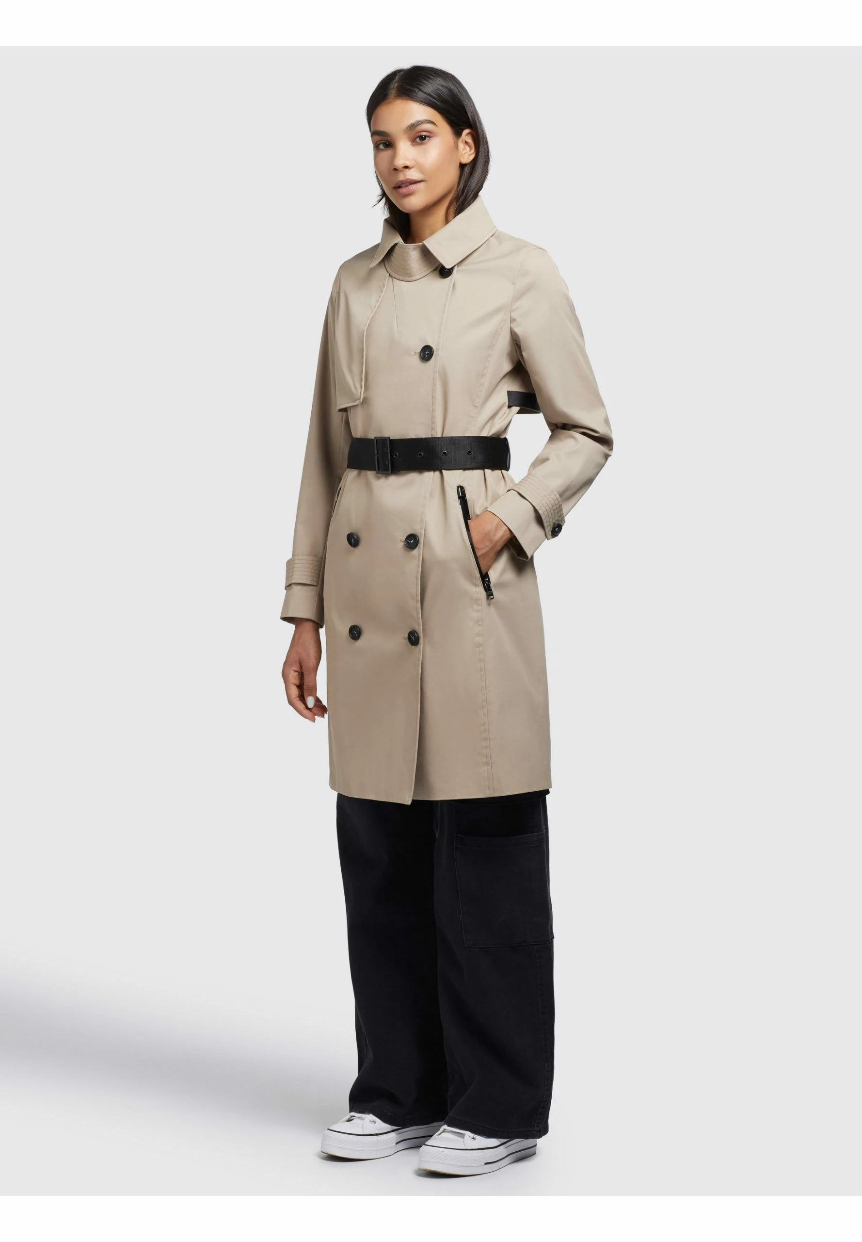 Khujo Trenchcoat - Beige 9 Khujo Trenchcoat - Beige - Afbeelding 7