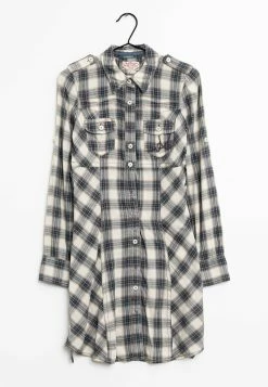 Khujo Blousejurk - Beige/Blue