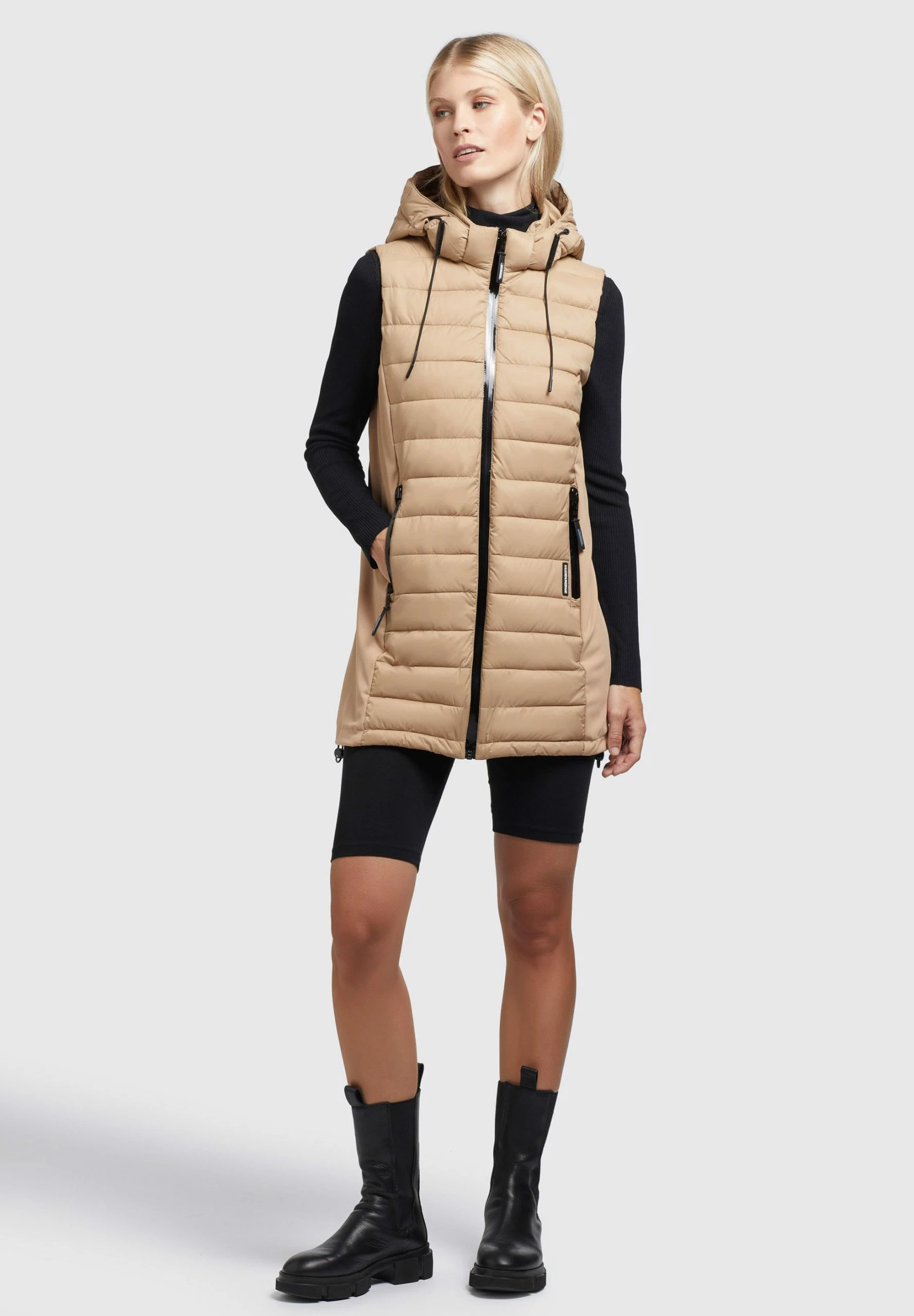 Khujo Weste Becca Matt - Bodywarmer - Beige 10 Khujo Weste Becca Matt - Bodywarmer - Beige - Afbeelding 8