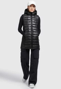 Khujo Becca Shiny - Bodywarmer - Schwarz -Khujo Winkel 2da912a55c414baaa7ccabb519e57115
