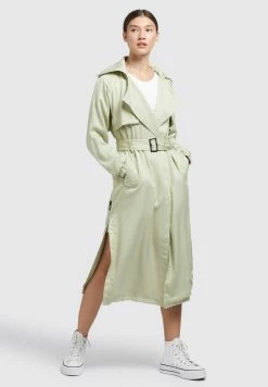 Khujo Garda - Trenchcoat - Blassgrün -Khujo Winkel 3aa6f9aec01447fc82637882abdfacf7