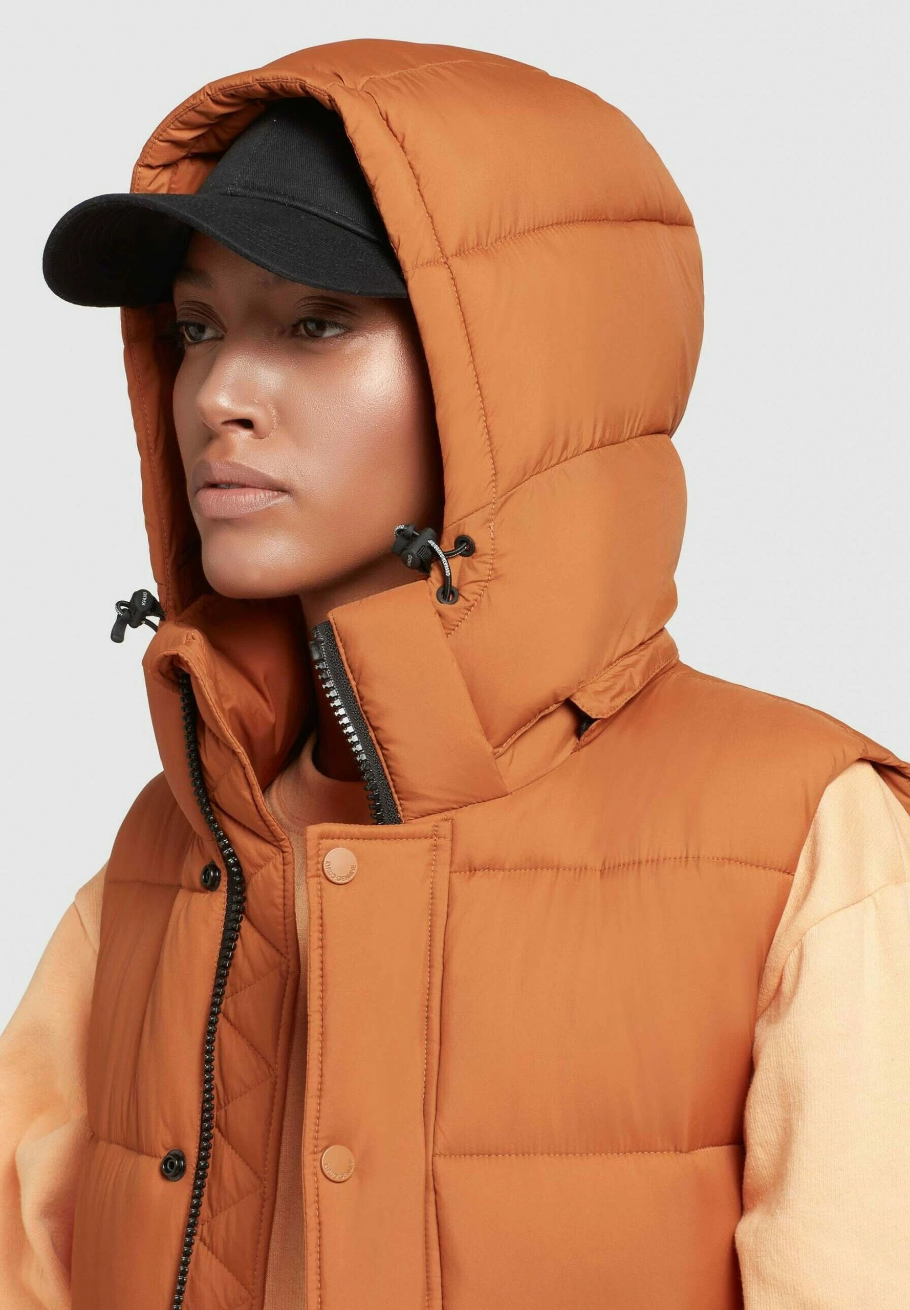 Khujo Magneta Matt - Bodywarmer - Orangebraun 7 Khujo Magneta Matt - Bodywarmer - Orangebraun - Afbeelding 5