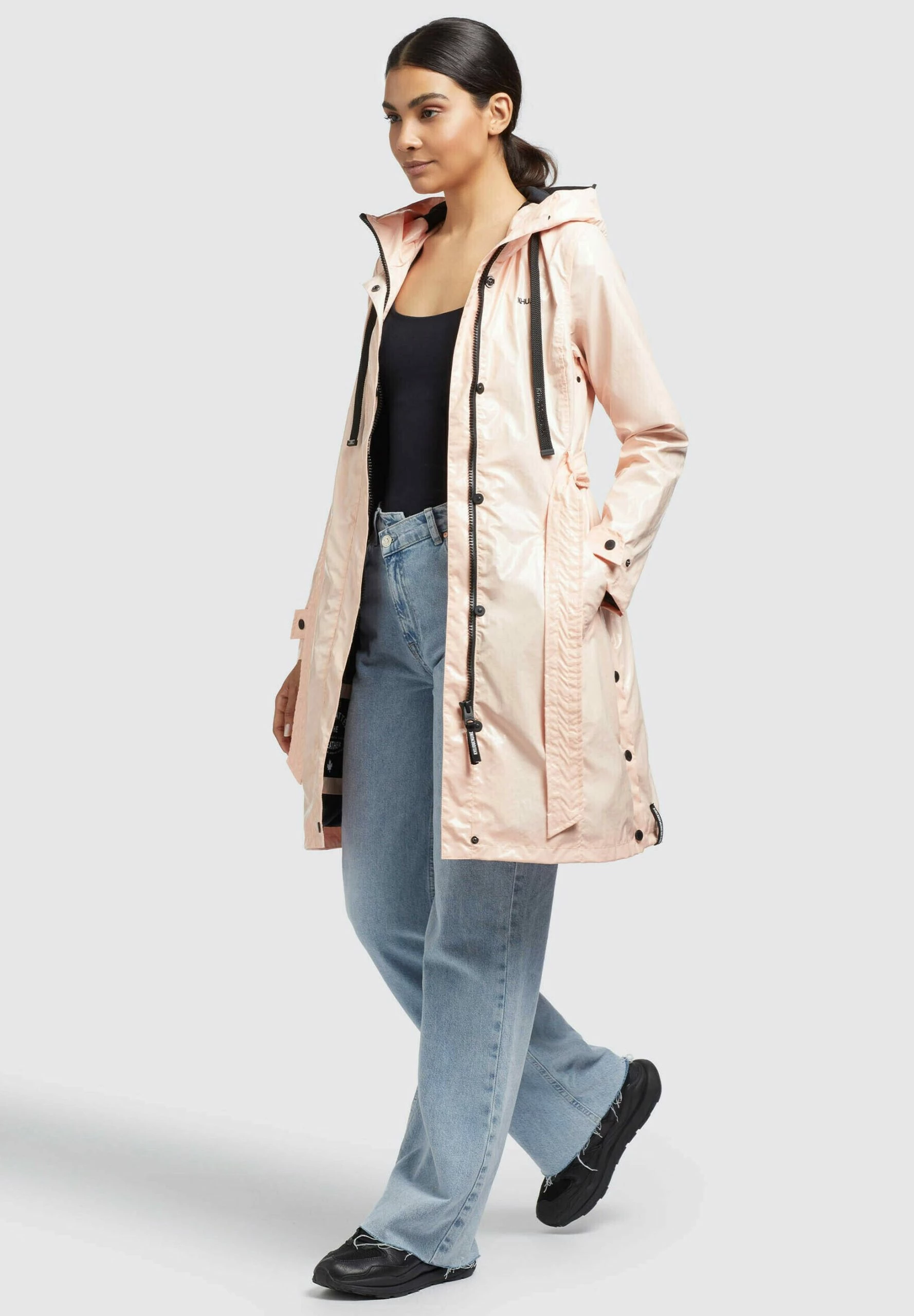 Khujo Alecia - Trenchcoat - Apricot 6 Khujo Alecia - Trenchcoat - Apricot - Afbeelding 4