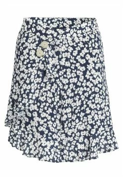 Khujo Undine - A-Lijn Rok - Dunkelblau-Weiß Geblümt -Khujo Winkel 5702643c15c84746848ac86418fbe457