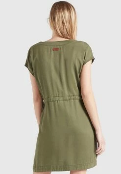 Khujo Anneli - Spijkerjurk - Khaki Gewaschen -Khujo Winkel 5deb8955c5b1467fa679622f2aba8a75