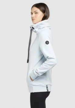 Khujo Tosta - Sweater Met Rits - Hellblau -Khujo Winkel 62c41228591e4c62972d600cff5a3eb0