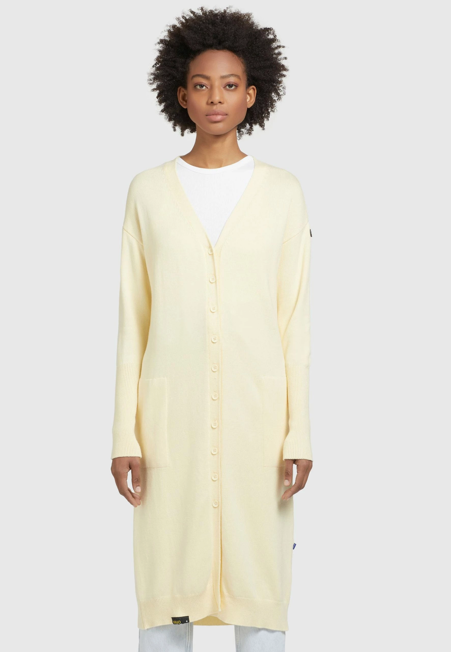 Khujo Elina - Halflange Jas - Hellgelb 3 Khujo Elina - Halflange Jas - Hellgelb