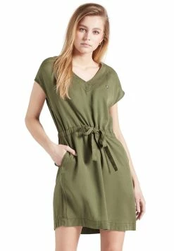 Khujo Anneli - Spijkerjurk - Khaki Gewaschen -Khujo Winkel 6979b1375a7e404ea7a28c02550622d4