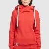 Khujo Rhabea - Hoodie - Rot -Khujo Winkel 78a4bccd58684d0388194b6466226e12