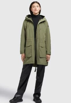 Khujo Mantel Ging - Halflange Jas - Olivgrün -Khujo Winkel 7ce24ce6172e40dfbb0976e62d7b6b92