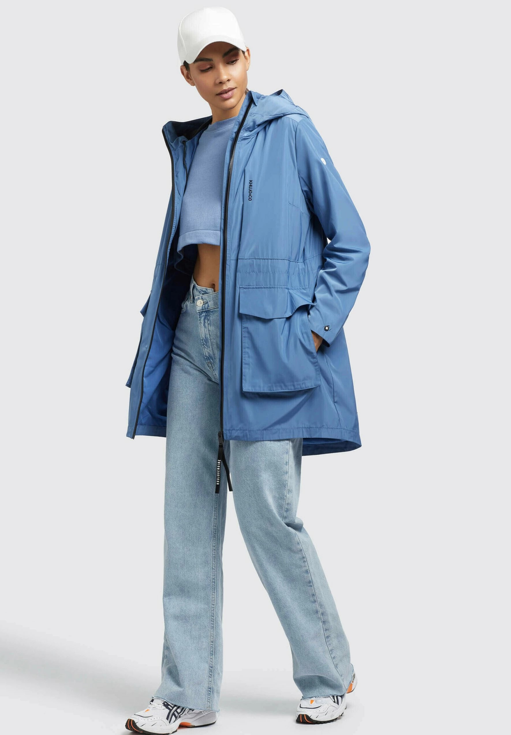 Khujo Mantel Ging - Halflange Jas - Blau 9 Khujo Mantel Ging - Halflange Jas - Blau - Afbeelding 7