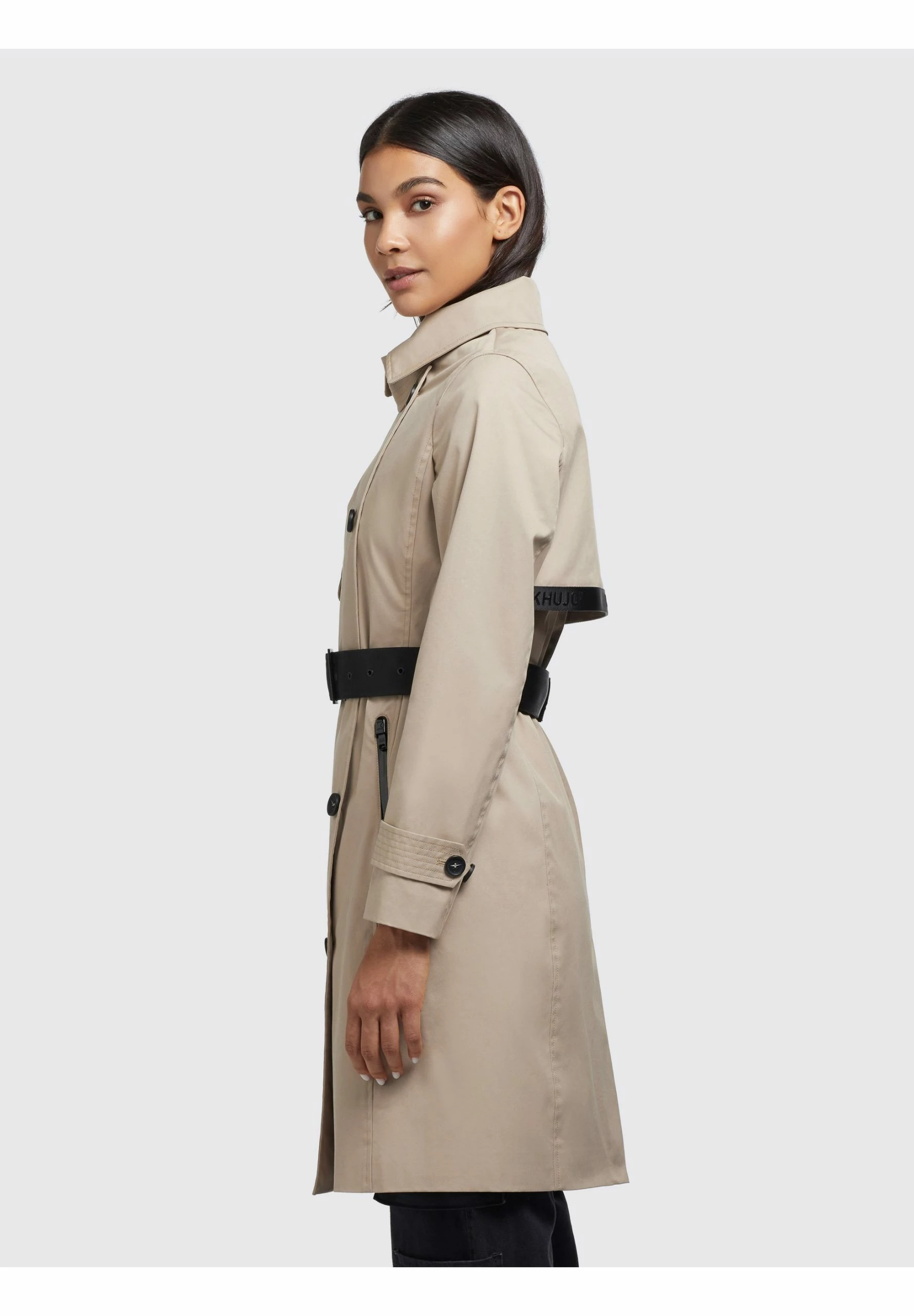 Khujo Trenchcoat - Beige 6 Khujo Trenchcoat - Beige - Afbeelding 4