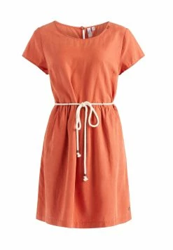 Khujo Asba - Jurk - Terrakotta -Khujo Winkel 9815996b53f74848ad40097cf3e3ca6e