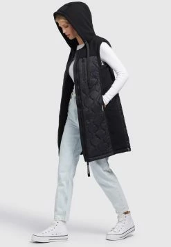 Khujo Fonda - Bodywarmer - Schwarz -Khujo Winkel 99a22a248ae94deeb00d90ac004fa0a9