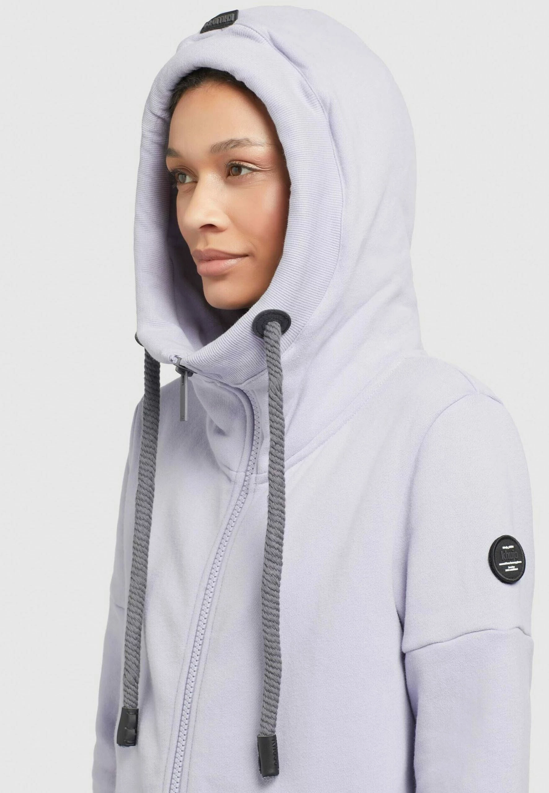 Khujo Salomea - Sweater Met Rits - Flieder 4 Khujo Salomea - Sweater Met Rits - Flieder - Afbeelding 2