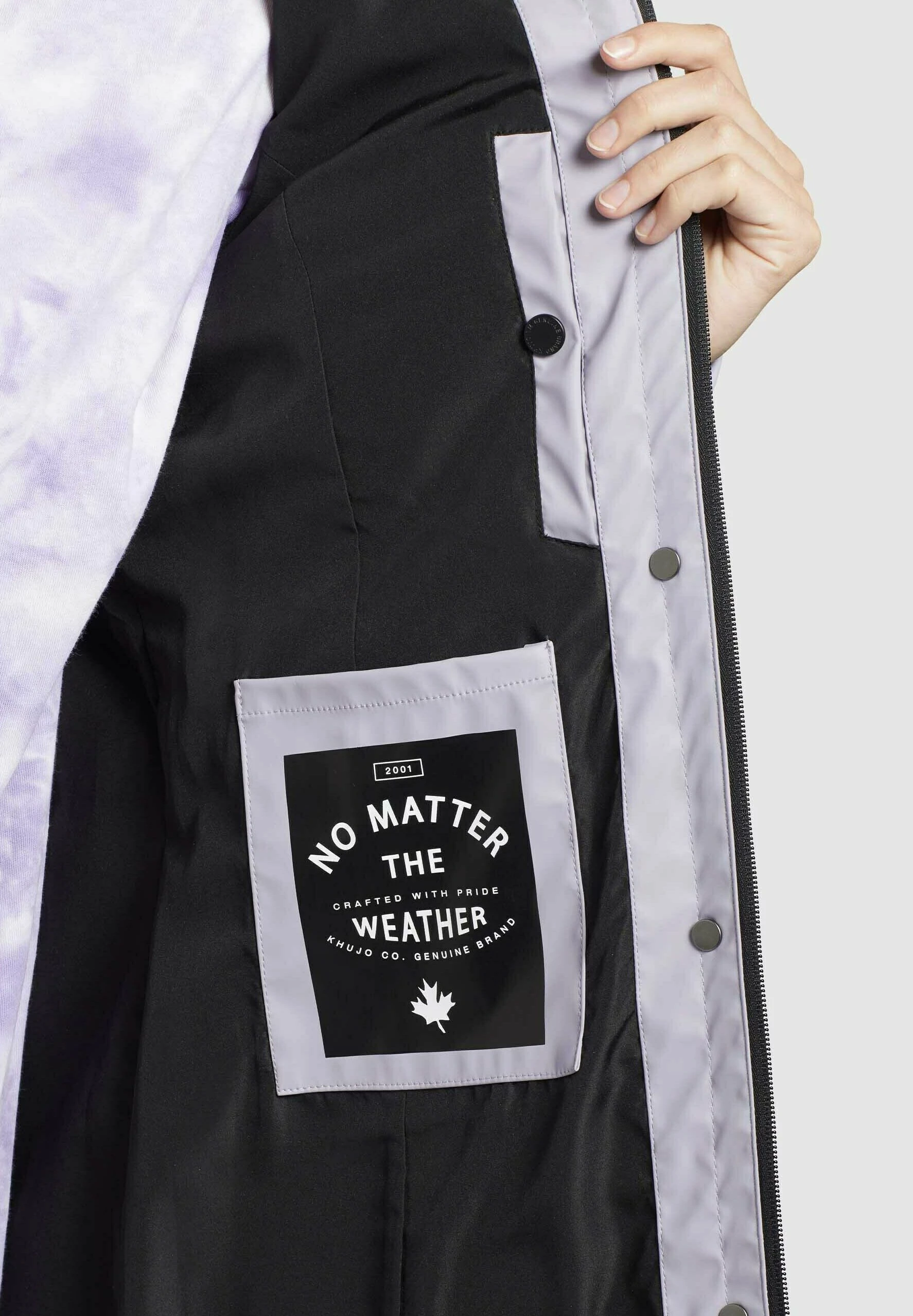 Khujo Glenna - Regenjas - Flieder 9 Khujo Glenna - Regenjas - Flieder - Afbeelding 7