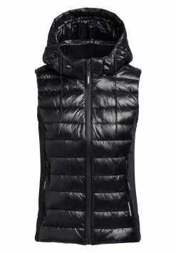 Khujo Fabia Shiny - Bodywarmer - Schwarz -Khujo Winkel c1d0087ffdc942089e32f6603deb20a1