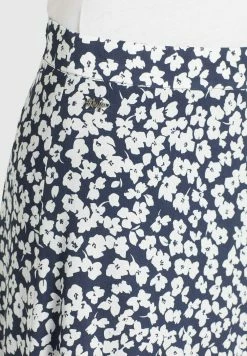 Khujo Undine - A-Lijn Rok - Dunkelblau-Weiß Geblümt -Khujo Winkel c591c2f35a3641fda55c42c5544a3488