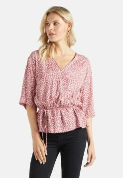 Khujo Rinalda - Blouse - Rot Weiß Geblümt -Khujo Winkel c6b0a818a4bc46d4a2d0a34c4b5d552e