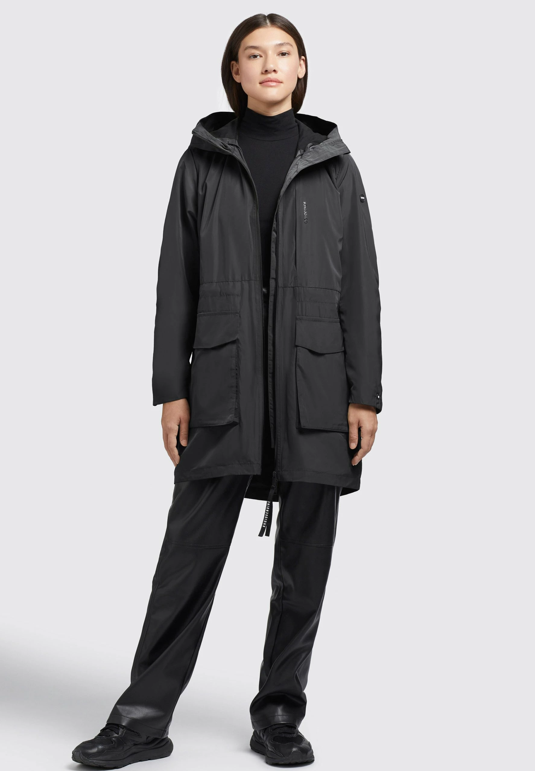 Khujo Mantel Ging - Halflange Jas - Schwarz 4 Khujo Mantel Ging - Halflange Jas - Schwarz - Afbeelding 2