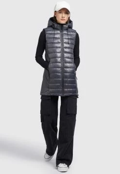 Khujo Becca Shiny - Bodywarmer - Grau -Khujo Winkel d06e3f2e9cba4de8b1fe9e80d8e38dca