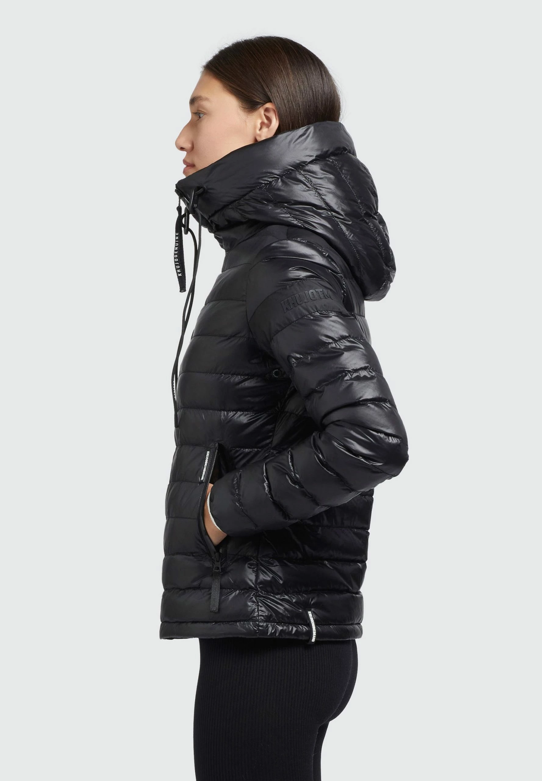 Khujo Lovina4 Shiny - Jas - Schwarz 7 Khujo Lovina4 Shiny - Jas - Schwarz - Afbeelding 5