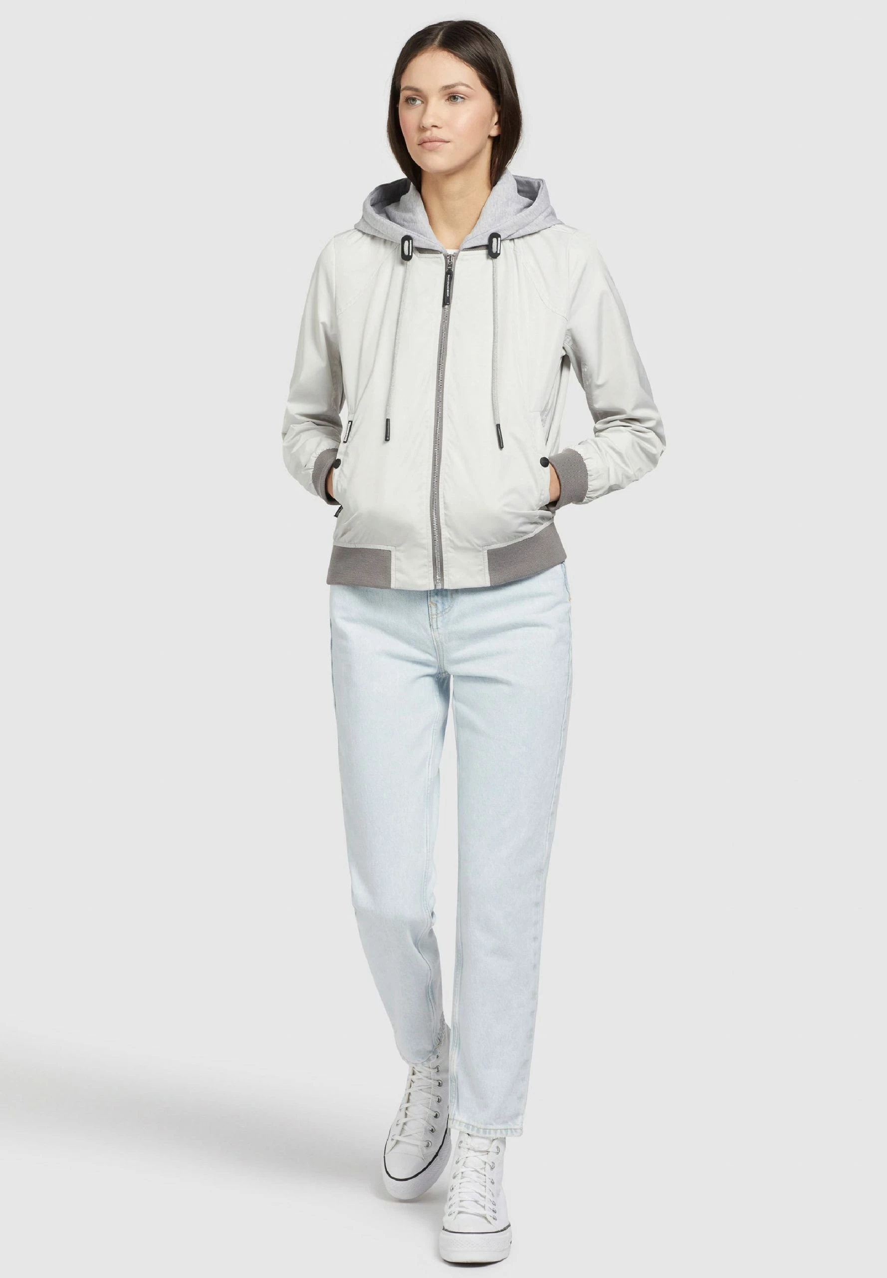 Khujo Persee - Lichte Jas - Hellgrau 4 Khujo Persee - Lichte Jas - Hellgrau - Afbeelding 2