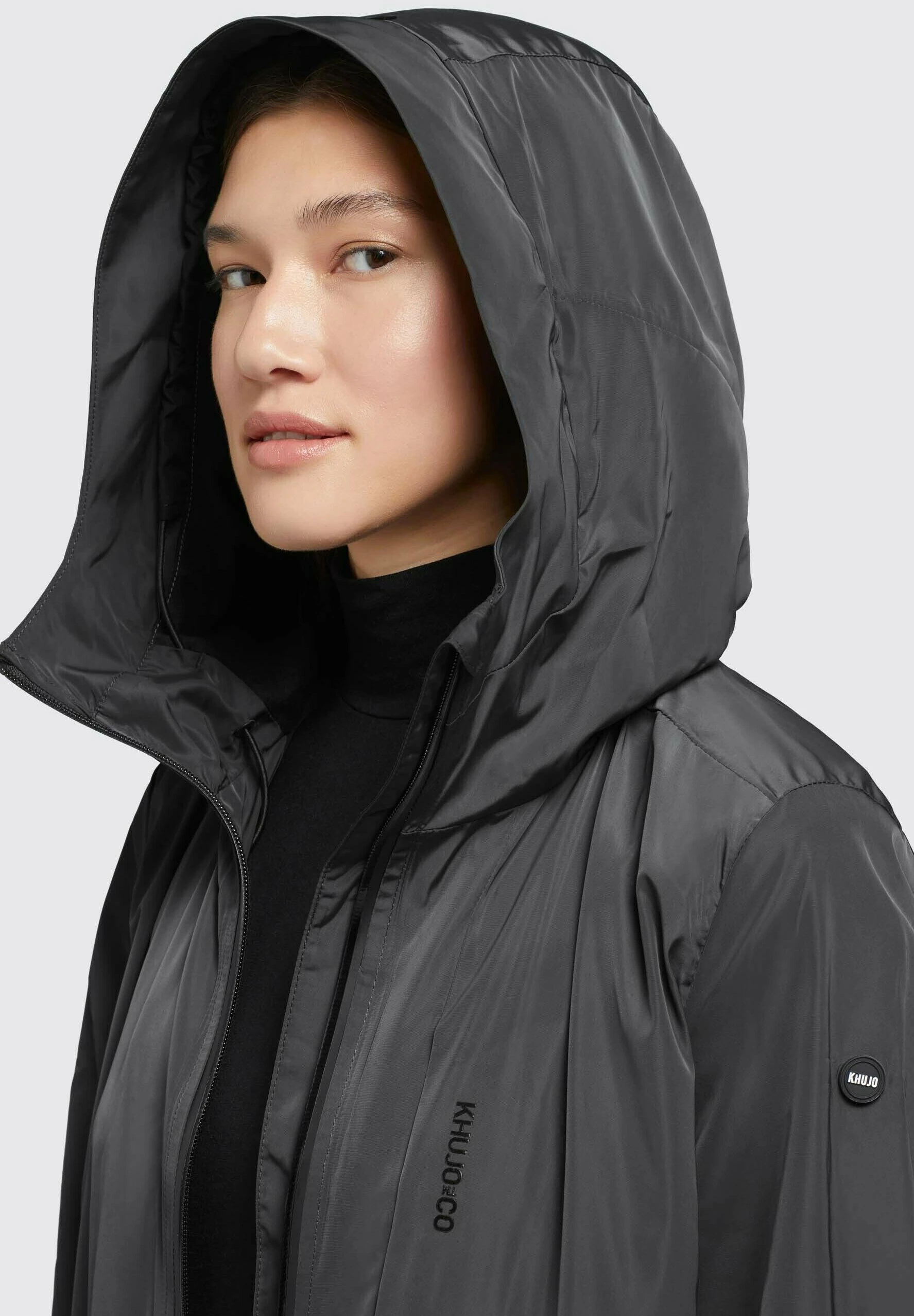 Khujo Mantel Ging - Halflange Jas - Schwarz 6 Khujo Mantel Ging - Halflange Jas - Schwarz - Afbeelding 4