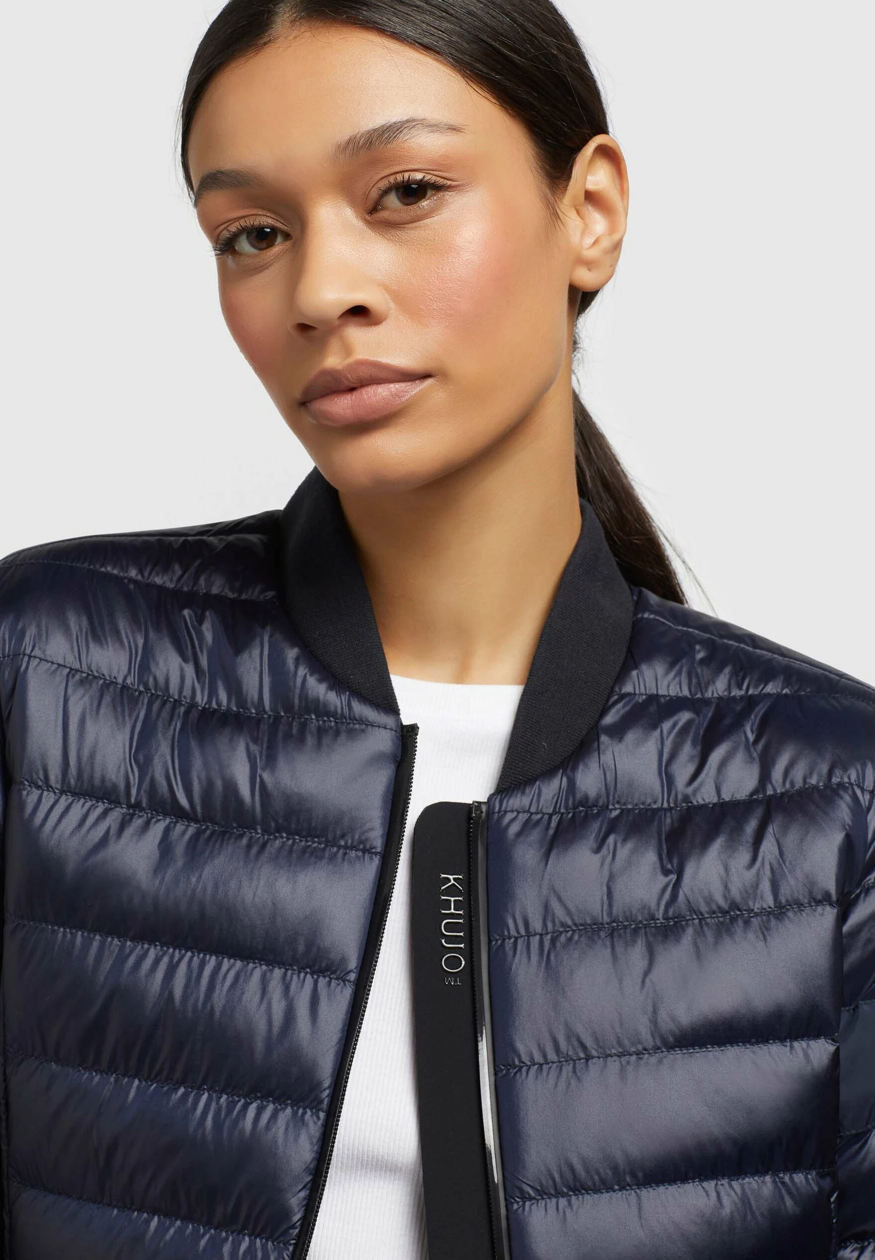 Khujo Maude Shiny - Bomberjacks - Dunkelblau 7 Khujo Maude Shiny - Bomberjacks - Dunkelblau - Afbeelding 5