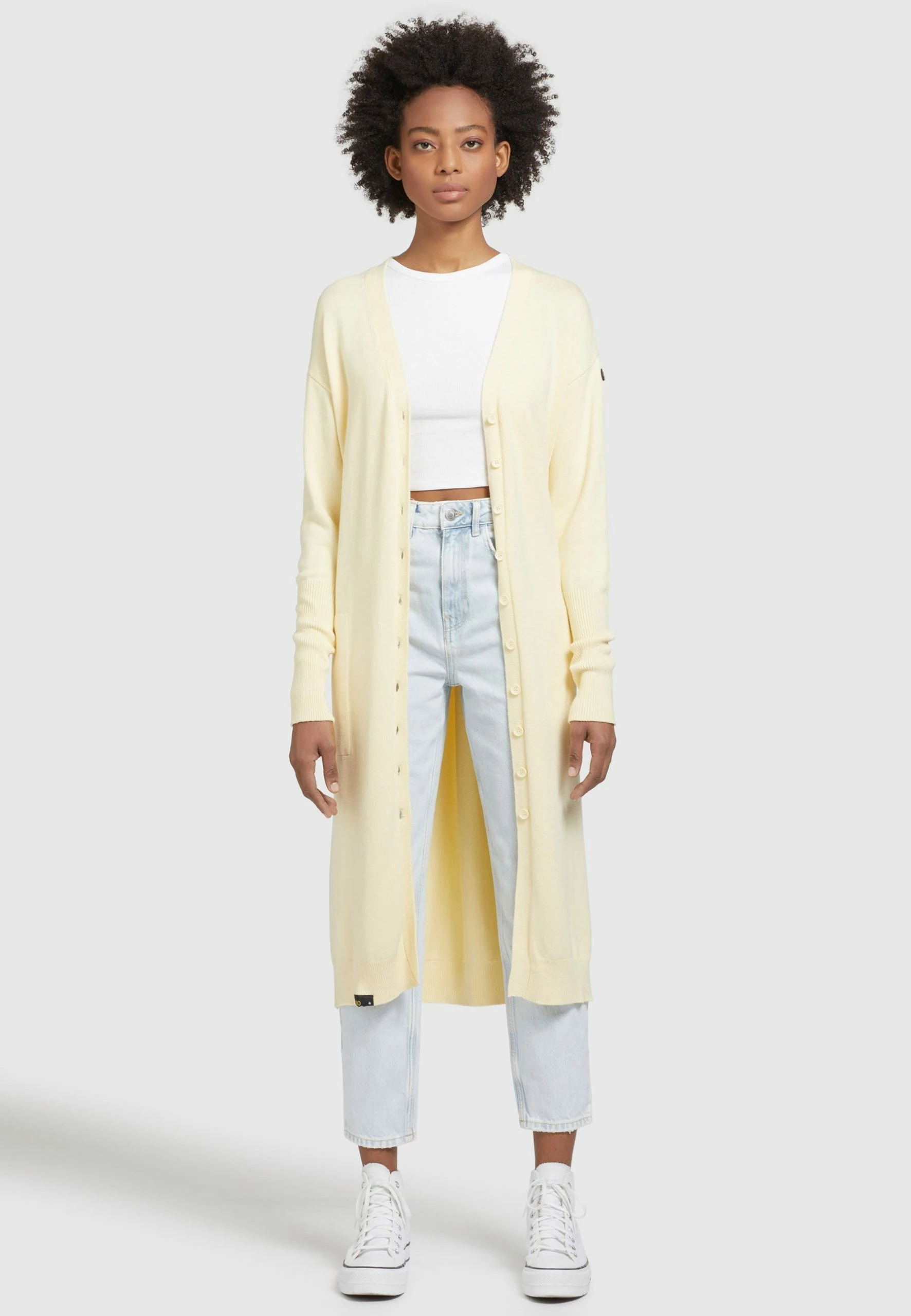 Khujo Elina - Halflange Jas - Hellgelb 4 Khujo Elina - Halflange Jas - Hellgelb - Afbeelding 2