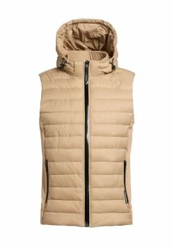 Khujo Wemo Matt - Bodywarmer - Beige -Khujo Winkel e33b4f3587ea4b579e84fa85dbbcc239