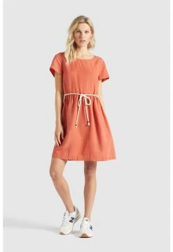 Khujo Asba - Jurk - Terrakotta -Khujo Winkel e7587c6e95294b13b14c15f4d70561d8