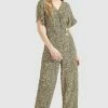 Khujo Borgia - Jumpsuit - Schwarz-Gelb Geblümt -Khujo Winkel e7802884b85d4ce78d9d1bdd6bf06f07
