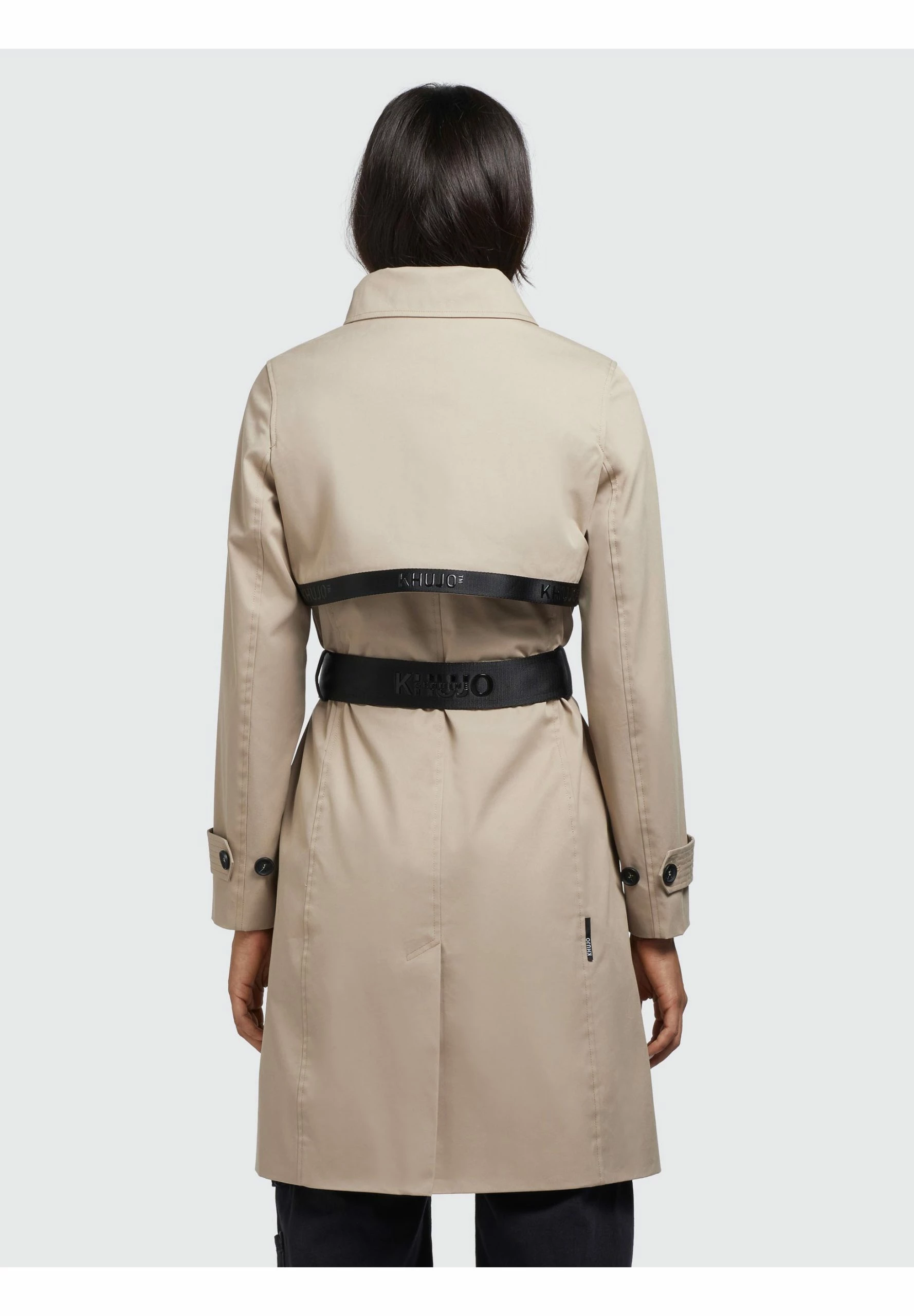 Khujo Trenchcoat - Beige 5 Khujo Trenchcoat - Beige - Afbeelding 3