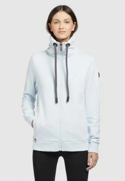 Khujo Tosta - Sweater Met Rits - Hellblau